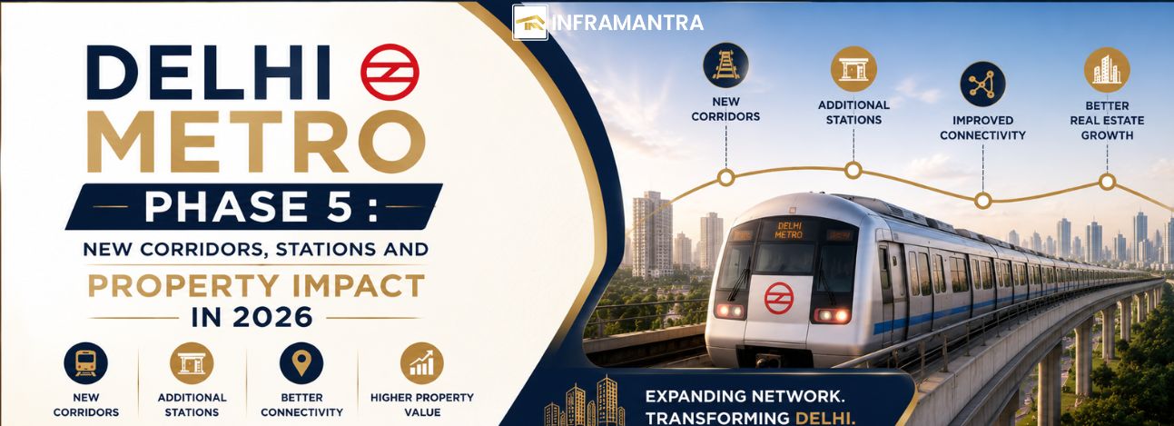 Delhi Metro Phase 5 : New Corridors, Stations and Property Impact in 2026